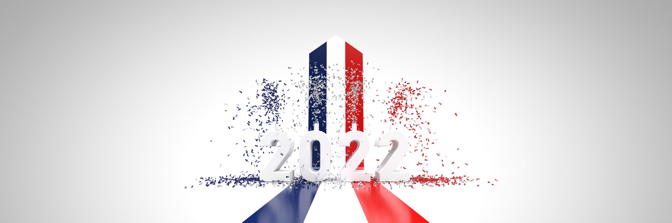 2022 french presidential election background - 3D rendering