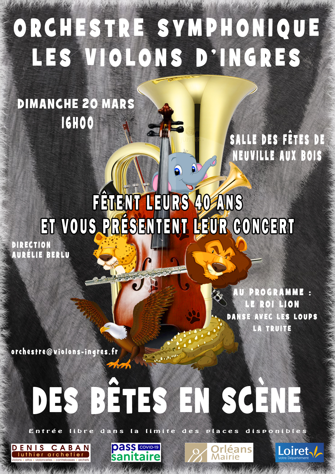 affiche concert 40ans violons ingres